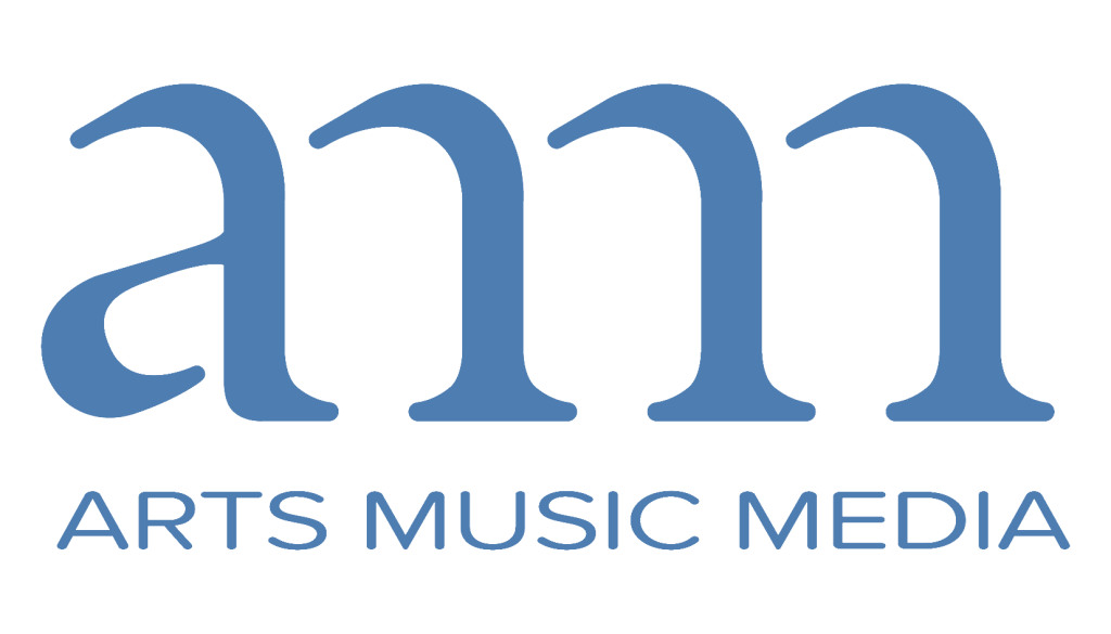 Logo von AMM Arts Music Media in Blau